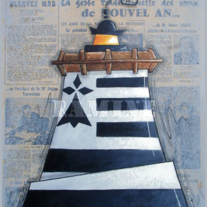 Carte postale phare breton