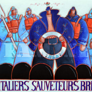 Hospitaliers Sauveteurs Bretons, acrylique sur toile, 80x120 cm