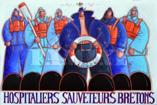 Hospitaliers Sauveteurs Bretons, acrylique sur toile, 80x120 cm