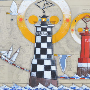 Les deux couleurs du phare de la Perdrix